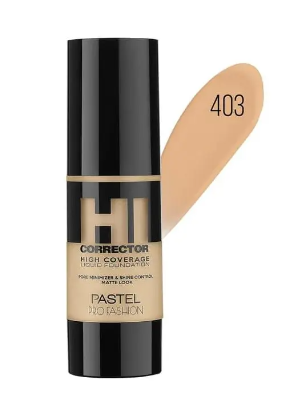 Матувальна тональна основа Pastel Hi Corrector High Coverage Liquid Foundation 403
