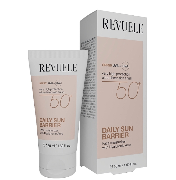 Сонцезахисний крем-бар'єр для обличчя Revuele Daily Sun Barrier Cream SPF 50+
