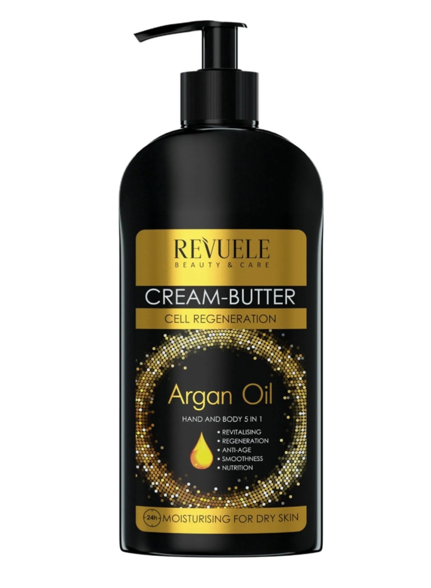 Крем-баттер для рук і тіла 5 в 1 Revuele Argan Oil Cream-Butter