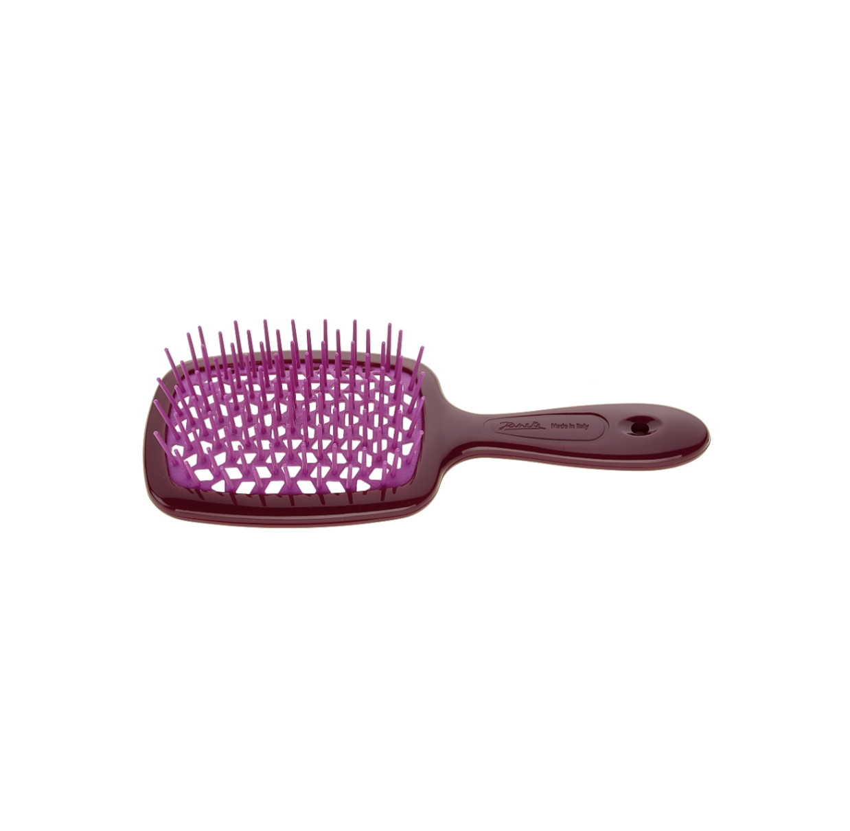 Щітка для волосся Janeke Superbrush The Original Italian Patent Бургунд з фуксією