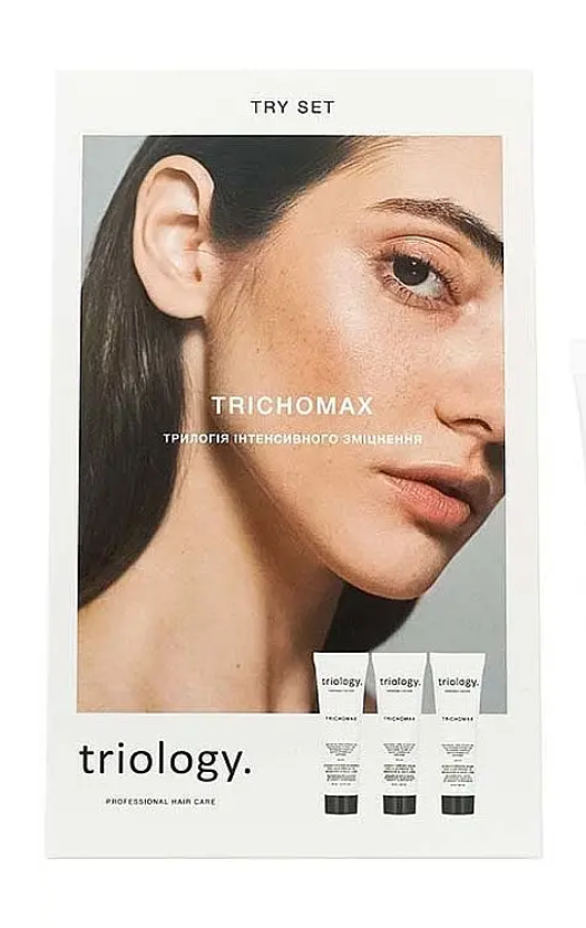 Набір трилогія інтенсивного зміцнення Triology. Trichomax Try Set (shm/30ml + h/balm/30g + h/mask/30g)